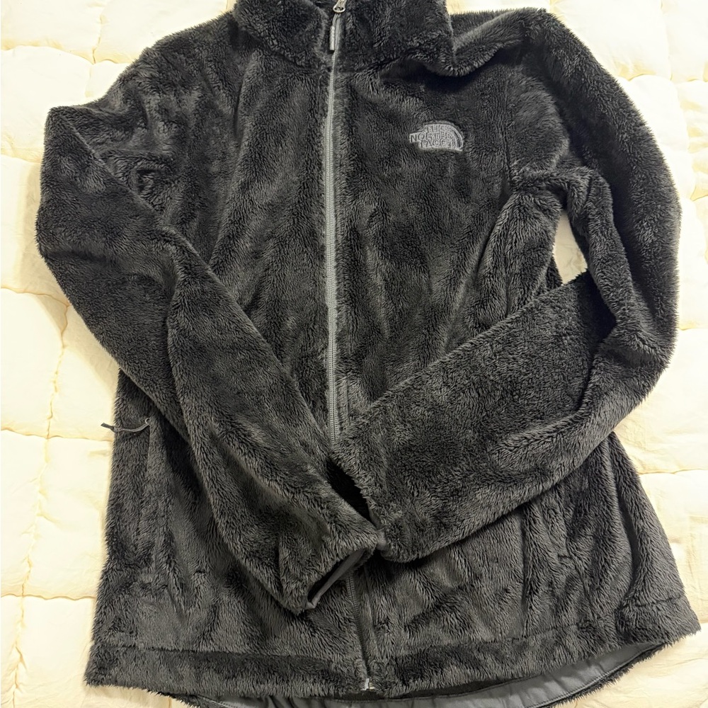 The North Face Black Plush Fleece Full-Zip Jacket Small Women’s